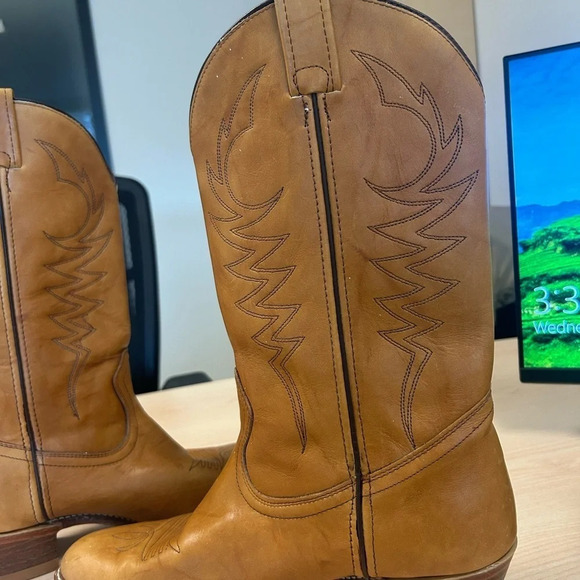 Men’s vintage Western Bullrider size 11 cowboy boots in excellent vintage cond - Picture 4 of 13